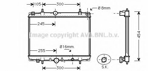 Imagine Radiator, racire motor AVA QUALITY COOLING PEA2200