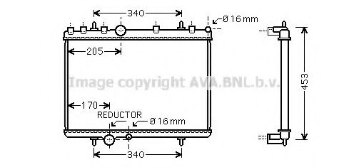 Imagine Radiator, racire motor AVA QUALITY COOLING PEA2266