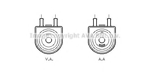 Imagine Radiator ulei, ulei motor AVA QUALITY COOLING PEA3285