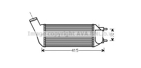 Imagine Intercooler, compresor AVA QUALITY COOLING PEA4341