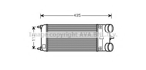 Imagine Intercooler, compresor AVA QUALITY COOLING PEA4353