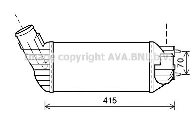 Imagine Intercooler, compresor AVA QUALITY COOLING PEA4360