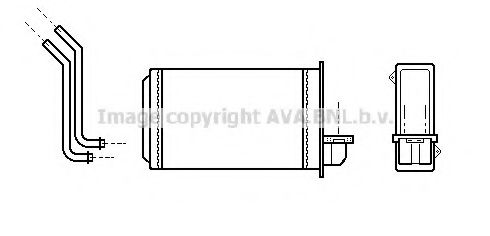 Imagine Schimbator caldura, incalzire habitaclu AVA QUALITY COOLING PEA6088