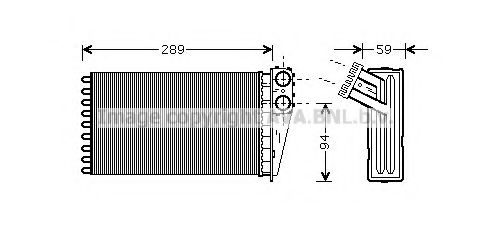 Imagine Schimbator caldura, incalzire habitaclu AVA QUALITY COOLING PEA6227