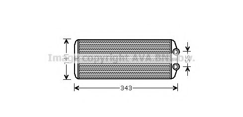 Imagine Schimbator caldura, incalzire habitaclu AVA QUALITY COOLING PEA6311