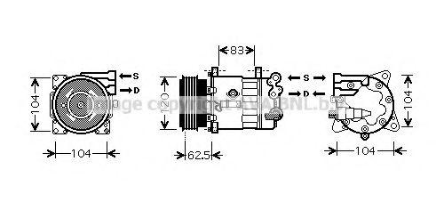 Imagine Compresor, climatizare AVA QUALITY COOLING PEK321