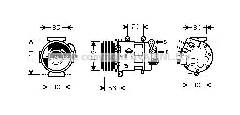 Imagine Compresor, climatizare AVA QUALITY COOLING PEK322