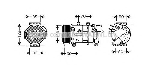 Imagine Compresor, climatizare AVA QUALITY COOLING PEK324