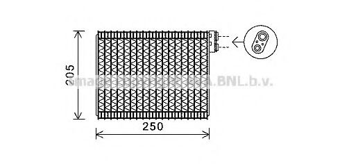 Imagine evaporator,aer conditionat AVA QUALITY COOLING PEV352