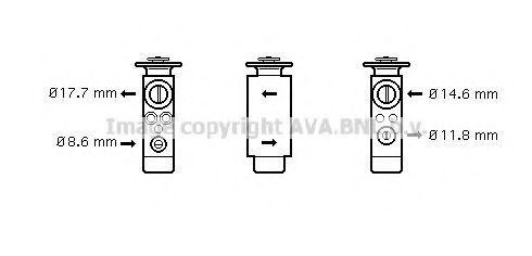 Imagine Supapa expansiune, clima AVA QUALITY COOLING PR1048