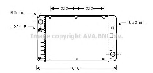 Imagine Radiator, racire motor AVA QUALITY COOLING PR2004