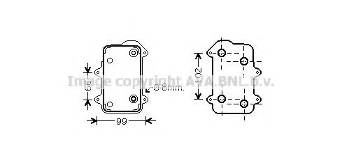 Imagine Radiator ulei, ulei motor AVA QUALITY COOLING PR3051