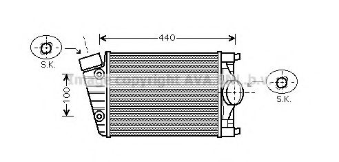 Imagine Intercooler, compresor AVA QUALITY COOLING PR4046