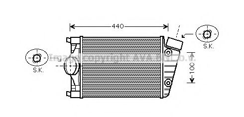 Imagine Intercooler, compresor AVA QUALITY COOLING PR4047