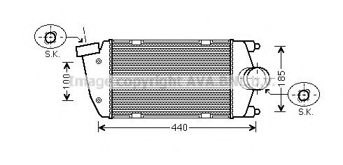 Imagine Intercooler, compresor AVA QUALITY COOLING PR4058