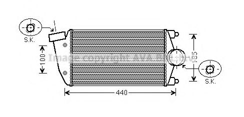 Imagine Intercooler, compresor AVA QUALITY COOLING PR4069