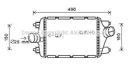 Imagine Intercooler, compresor AVA QUALITY COOLING PR4080