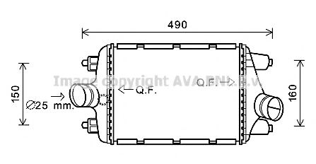 Imagine Intercooler, compresor AVA QUALITY COOLING PR4081