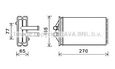 Imagine Schimbator caldura, incalzire habitaclu AVA QUALITY COOLING PRA6082