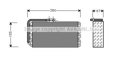 Imagine evaporator,aer conditionat AVA QUALITY COOLING PRV027