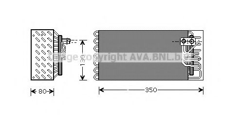 Imagine evaporator,aer conditionat AVA QUALITY COOLING PRV041