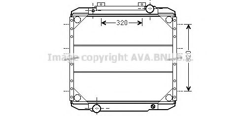 Radiator, racire motor AVA QUALITY COOLING RE2093