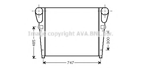 Imagine Intercooler, compresor AVA QUALITY COOLING RE4047