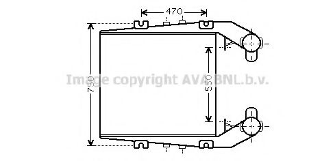 Imagine Intercooler, compresor AVA QUALITY COOLING RE4065