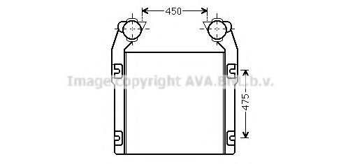 Imagine Intercooler, compresor AVA QUALITY COOLING RE4080