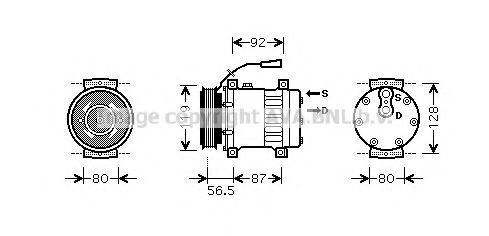 Imagine Compresor, climatizare AVA QUALITY COOLING REAK071