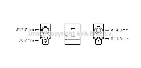 Imagine Supapa expansiune, clima AVA QUALITY COOLING RT1335