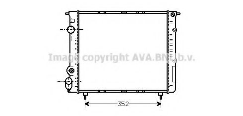 Imagine Radiator, racire motor AVA QUALITY COOLING RT2053