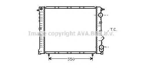 Imagine Radiator, racire motor AVA QUALITY COOLING RT2054