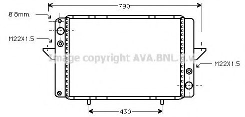 Imagine Radiator, racire motor AVA QUALITY COOLING RT2060