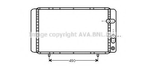 Imagine Radiator, racire motor AVA QUALITY COOLING RT2084