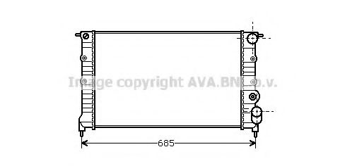 Imagine Radiator, racire motor AVA QUALITY COOLING RT2115