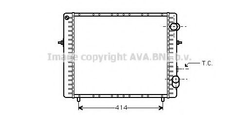 Imagine Radiator, racire motor AVA QUALITY COOLING RT2128