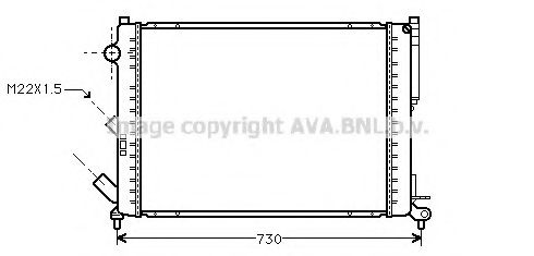 Imagine Radiator, racire motor AVA QUALITY COOLING RT2165