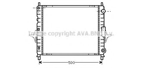 Imagine Radiator, racire motor AVA QUALITY COOLING RT2167