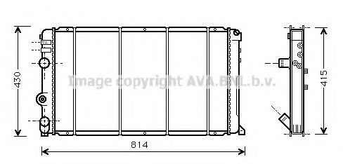 Imagine Radiator, racire motor AVA QUALITY COOLING RT2263