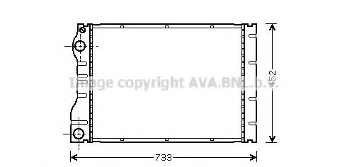 Imagine Radiator, racire motor AVA QUALITY COOLING RT2293