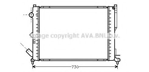 Imagine Radiator, racire motor AVA QUALITY COOLING RT2301