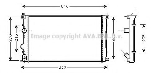 Imagine Radiator, racire motor AVA QUALITY COOLING RT2321