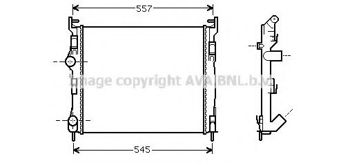 Imagine Radiator, racire motor AVA QUALITY COOLING RT2326