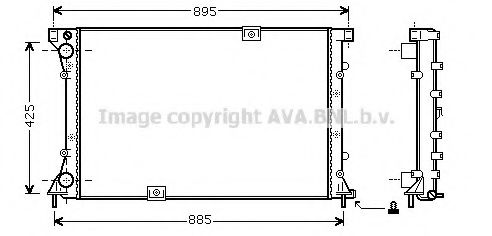 Imagine Radiator, racire motor AVA QUALITY COOLING RT2360