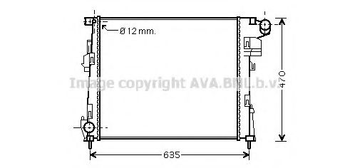 Imagine Radiator, racire motor AVA QUALITY COOLING RT2427