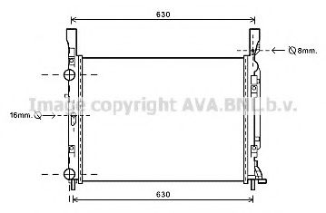 Imagine Radiator, racire motor AVA QUALITY COOLING RT2469