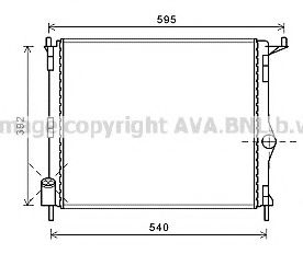 Imagine Radiator, racire motor AVA QUALITY COOLING RT2476