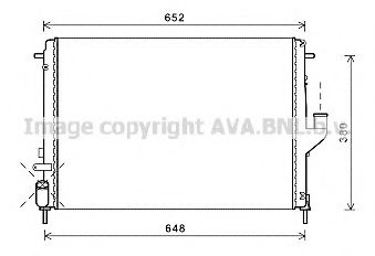 Imagine Radiator, racire motor AVA QUALITY COOLING RT2478