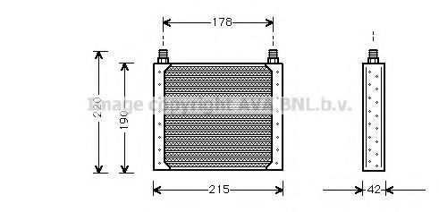 Imagine Radiator ulei, ulei motor AVA QUALITY COOLING RT3146